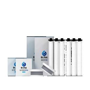 닥터피엘 샤워기 와이드 필터 1년 세트 (1차필터 6ea + 와이드 2차필터 2ea)