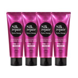 (손상케어)엘라스틴 실크리페어 퍼펙트 샤이닝 골드 트리트먼트 300ml x 4개