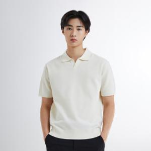 COOL 오픈카라 반팔니트_SPKWE25M05 스파오 10월 FW준비 10% 더블쿠폰