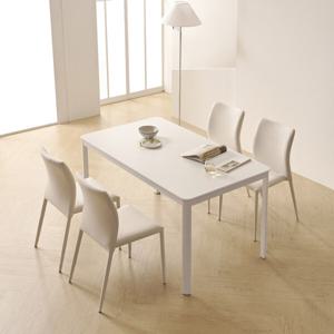 (한샘몰pick) 론다 1200 세라믹 식탁 세트(의자포함) 4인용