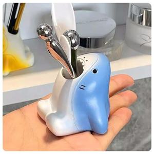 큐티 동물 치솔 꽂이 오리 상어 하마 코키