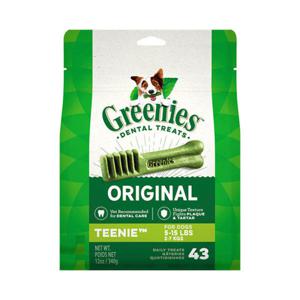 (그리니즈 43p 특가)강아지간식 개껌 강아지 치석 입냄새 제거 맛있는 덴탈껌 그리니즈 오리지날 티니 43p