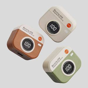 1+1 KFG 레트로팟 무선 블루투스 이어폰 ENC 노이즈필터 이어폰 배터리LED 36시간사용 200mah BT5.4