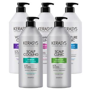 케라시스 헤어클리닉 샴푸 3종 980ml 3개 (두피클리닉/두피쿨링/볼륨)