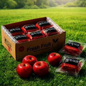 (마감특가) 세척사과 15brix 껍질째먹는 부사사과 // 5kg 32-38과내외 산지직송