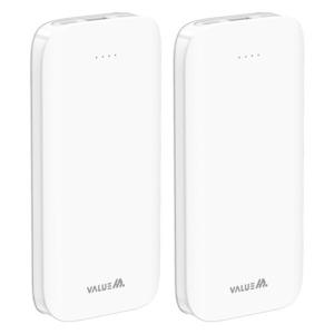 1+1 라이트 핏 듀얼 포트 보조배터리 10000mAh  +C타입 케이블+8핀 젠더