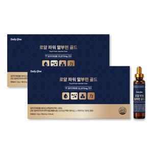 데일리원 로얄 파워 알부민 골드 7개입 1+1 총 2박스 마시는 액상 고함량 난백 영양제 아르기닌 타우린
