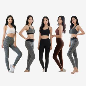 여성 데일리 레깅스 1+1+1 사방스판 하이웨스트 요가 스포츠