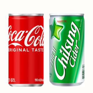 코카콜라 190mlx30캔 칠성사이다 190mlx30캔(60캔)