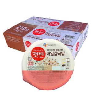 CJ제일제당 햇반 매일잡곡밥 210g 12개