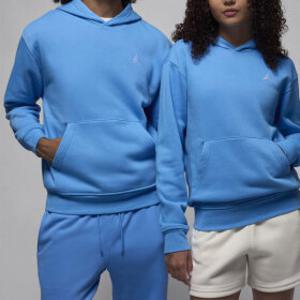 나이키 조던 브루클린 플리스 남성 풀오버 후디 블루 화이트