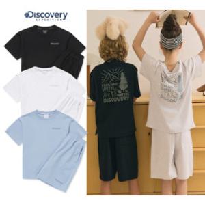 디스커버리 키즈(정) DKAZ71053 키즈 프레시벤트 아웃도어 백그래픽 트레이닝 세트