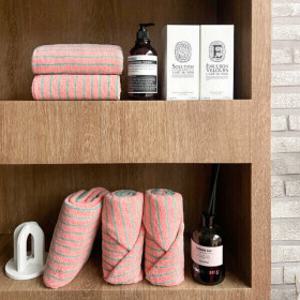 테리파머 핀스트라이프 200g 호텔수건 5장 수건세트 선염 수건 사염수건 타월 호텔타올 목욕수건 세면타올