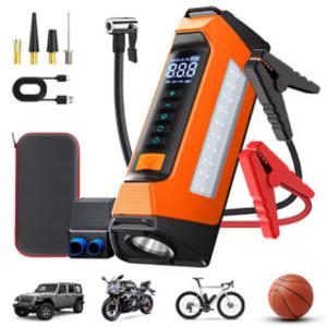 공기주압겸용점프스타터 스타트 방전 자동차 차량 휴대용 배터리 밧데리 충전기 오토바이 3in1코엘스