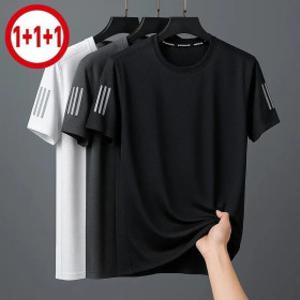 1+1+1 남성 반팔 여름 아이스반팔 쿨링 냉장고 반팔 티셔츠 3개세트