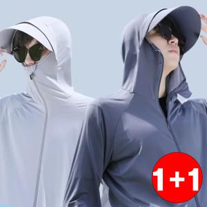 1+1 남녀공용 초경량 냉감 후드집업 자외선차단 여름 집업 1+1행사 중