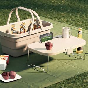 빼다 폴딩바스켓 테이블겸용 캠핑 피크닉 휴대용 접이식 바구니