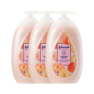 존슨즈 바디로션 피치 애프리콧 보습 퍼퓸 500ml 3개