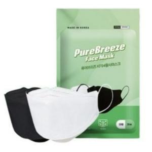 100매 KF94 퓨어브리즈 마스크 화이트 블랙 대형 새봄맞이 초특가 최신상품