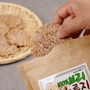 엄마손 100% 얇은 보리누룽지 100g 3팩