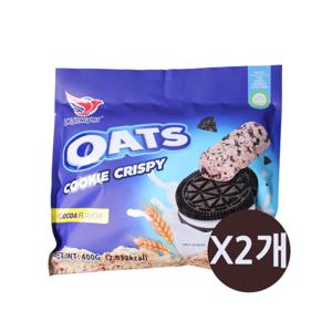 오츠 쿠키 크리스피 초코 400g x2개 / 귀리 곡물스낵 오트밀 쿠키 스낵 스타배송