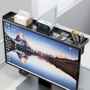 반전트 블랙 폴딩 스탠드 PC 모니터 상단 선반