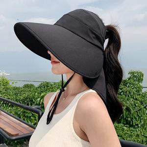 여성 와이드 버킷햇 여름 물놀이 플랩캡 썬캡 아쿠아 수영장 모자