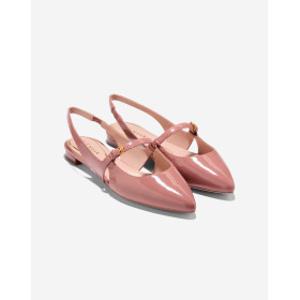 ANYA 브라운 여성 슬링백 플랫 슈즈 Width:W CHSO4F181W2