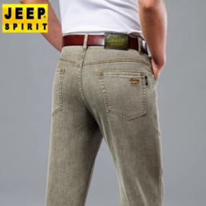 지프 스피릿 남성 봄 여름 스판 청바지 얇은 캐주얼 데님 팬츠 J8023