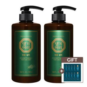 댕기머리 오리지널 명품 샴푸 (초특가행사) 500ml 2개+샴푸10매 / 전통 오리지널 한방 탈모샴푸