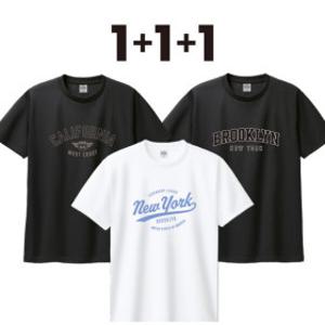 노드스타 1+1+1 기능성 쿨론 도시명 반팔티셔츠 남성 여성 여름특가 흰색 검정 쿨 반팔티 3장 1+1+1 행사