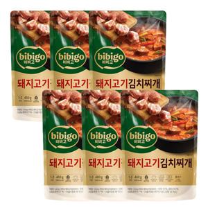 비비고 돼지고기 김치찌개 460G 6개