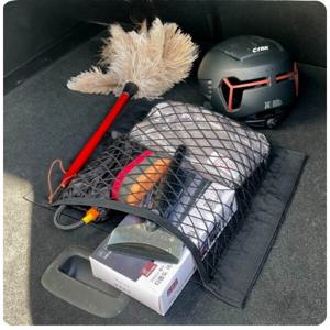 J2K 찍찍이 트렁크 정리 그물망 네트 차량용 신발장 차량정리 수납 (40x35)