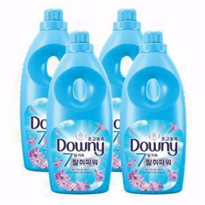 다우니 탈취파워 레몬그라스와 라일락 초고농축 섬유유연제 본품/1L 4개