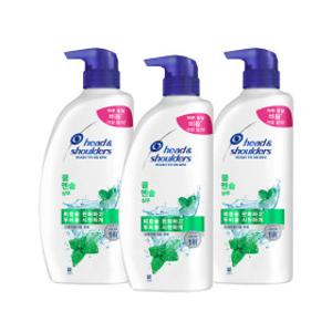 헤드앤숄더  쿨 멘솔 샴푸850ml 3개