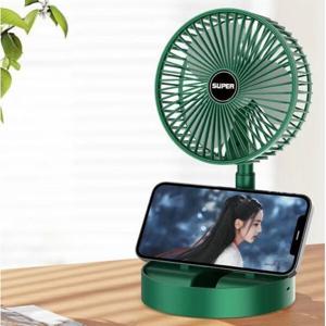 (1+1) 심플 베이직 3단 접이식 아이스 에어 쿨링 스탠드 선풍기 캠핑용 탁상용 소프트 컴팩트 미니 폴딩