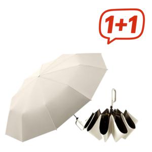 1+1 슬기로운 사계절 생활 햇빛은 막고 비는 튕기고 고리형 핸들 암막 3단 자동 양우산 가방에걸어보세요~