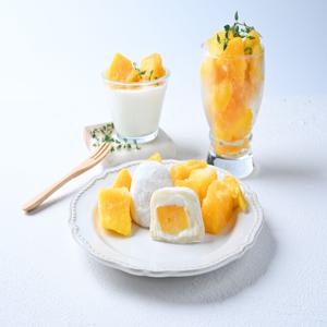 통째로 요거트 망고 모찌 6개입 그릭요커트 과일 모찌 간식떡 어린이 간식