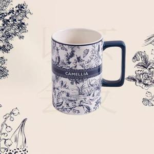 세라믹 머그 가정용 사무실 대용량 물컵 4colour