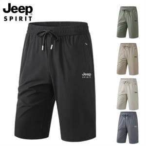 JEEP SPIRIT 남성 반바지 루즈핏 트레이닝 여름 기능성 밴딩 5부 바지 빅사이즈