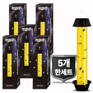 강력 싹쓸이 끈끈이 트랩 5개 한세트 파리 모기 해충 날벌레 퇴치기 캠핑 낚시 차박 가정용 매장 등 활용