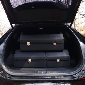 자동차 차량용 트렁크정리함 SUV 트렁크수납함 접이식 정리박스 세차툴백 세차가방 (블랙)