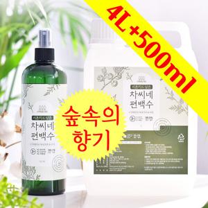 편백수 원액 스프레이 4L+500ml 피톤치드 천연 탈취제 편백오일 피톤치드