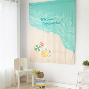 커렌시아 도톰 쉬폰 패브릭 포스터 창문 가리개커튼 1장