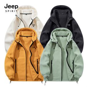 지프스피릿 남녀공용 기모 후드 집업 트레이닝 상의 KP98008-1