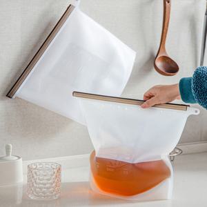 대용량 실리콘 지퍼백 냉동 냉장 전자레인지 다용도 밀폐 보관용 2+1 이벤트