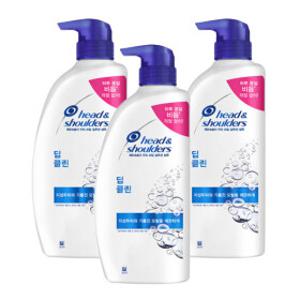 헤드앤숄더 딥클린 샴푸 850ml 3개