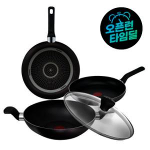 (최종가 49900_12%+중복5%+7%결제할인)테팔 퍼펙트 브라운 프라이팬/웍 4종세트(팬20+28+양수웍28+뚜껑28)