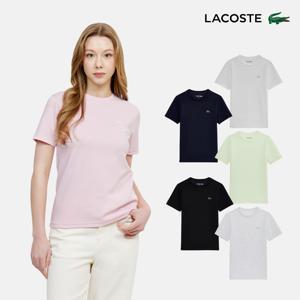 (라코스테 본사 공식) 최대 15% 결제할인 여성 베이직 티셔츠 TF791E-56G 6종 택1