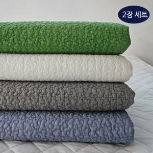 {균일가 2장세트}순면 60수아사 피그먼트 이불겸 패드 Q